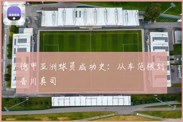 德甲亚洲球员成功史:从车范根到香川真司